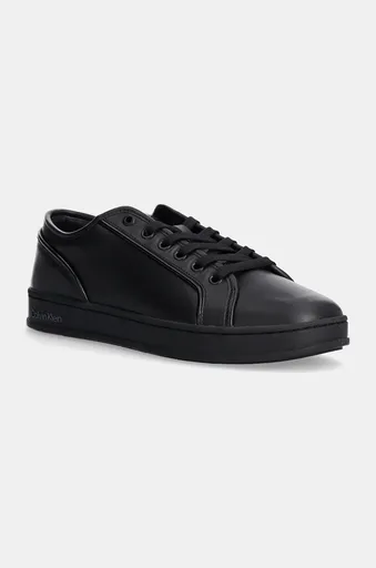 Kožené sneakers boty Calvin Klein LOW TOP LACE UP PIPING