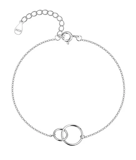 MOISS Stříbrný náramek na nohu Kroužky B0001412