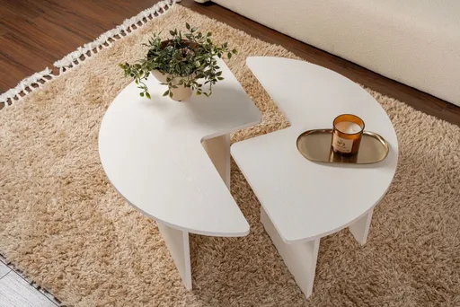 Konferenční stolek Moira - Wood White