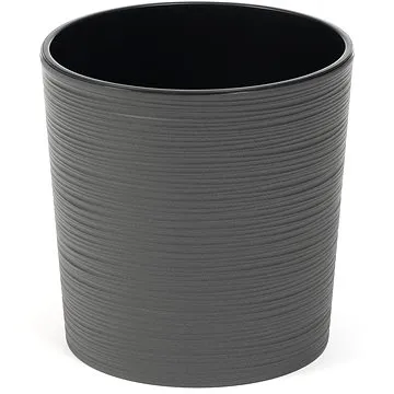 LAMELA, květináč MALWA DLUTO - vroubek O 25 cm, výška 25,5 cm, grafitový (1310006671)