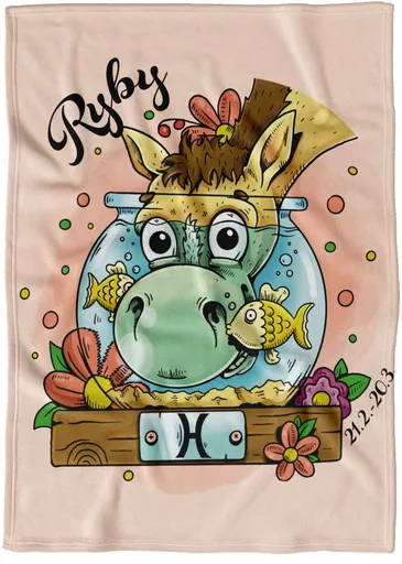 Deka Koňská znamení – ryby (Podšití beránkem: NE)