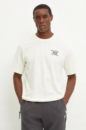 Bavlněné tričko Fila Lezhe