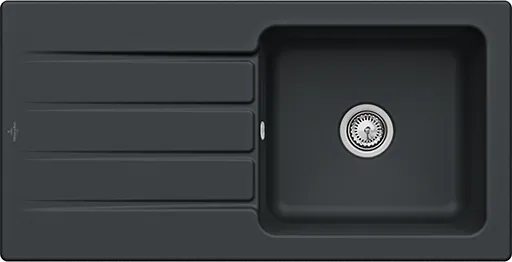 Keramický dřez Villeroy & Boch Architectura 60, 336001R7, Pure Black 336001R7