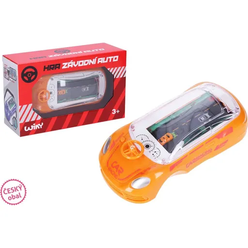 Wiky Hra závodní auto oranžová 17 x 8 x 5 cm - český obal