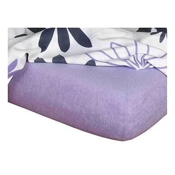 Dadka Froté prostěradlo fialová 90×200×15 cm (02112A-0FIALOVA-A)