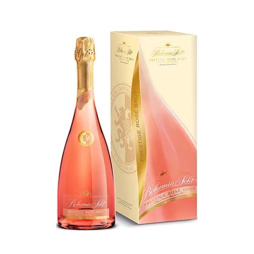 Bohemia Sekt Prestige rosé brut, dárkové balení