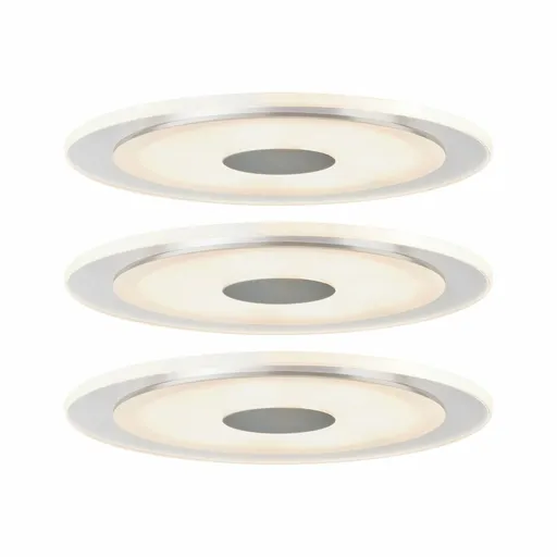 Paulmann vestavná svítidla sada Premium Line LED Whirl 6W hliník, satén, 3ks Set 929.17 P 92917
