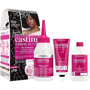 L'ORÉAL CASTING Creme Gloss 100 Temně černá (3600523425150)
