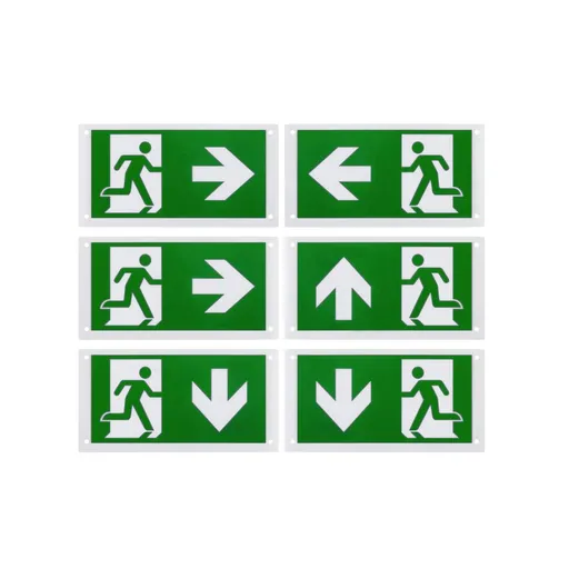 BIG WHITE (SLV) P-LIGHT sada 6 ks, fólie s piktogramem, š: 15, 5 v: 30 cm, zelená 1010497