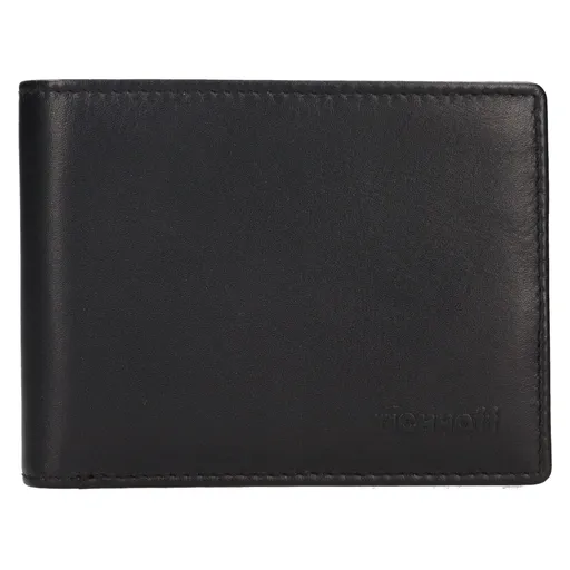 Pánská kožená slim peněženka Richhoff Petr - černá
