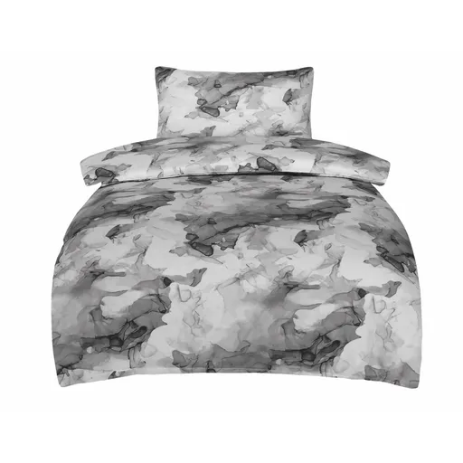 Jahu Saténové povlečení Deluxe Minerals šedý, 140 x 200 cm, 70 x 90 cm