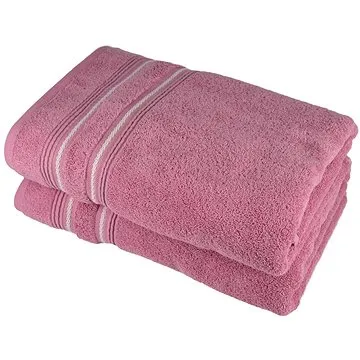 Dommio Osuška Stripe růžová 70×140 cm (8592653028583)