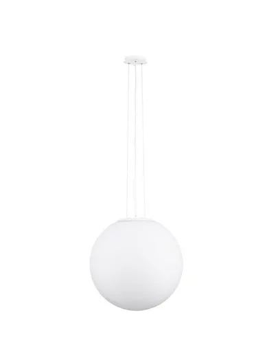 NOVA LUCE závěsné svítidlo NEVOSO opálové sklo a bílý kov E27 1x12W 230V IP20 bez žárovky 920423