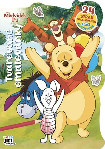 Tvarované omalovánky Medvídek Pú