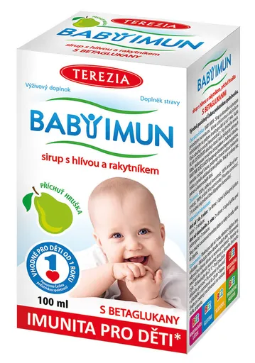 Terezia Company Baby Imun sirup s hlívou a rakytníkem - hruška 100 ml