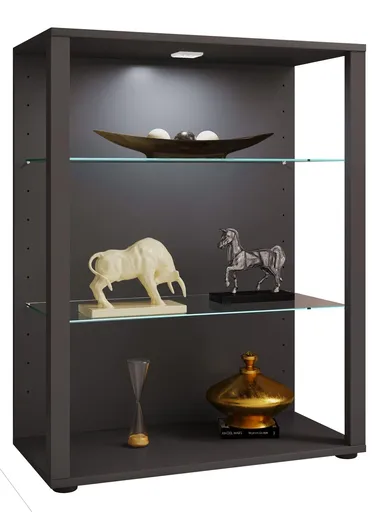 VCM Vitrína Glasol XL, antracitová