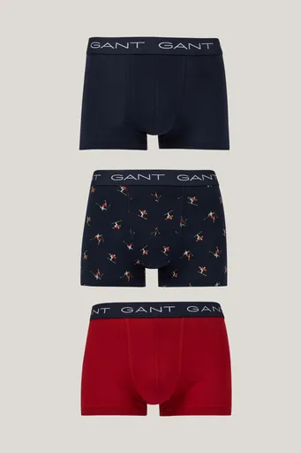 SPODNÍ PRÁDLO GANT SKIER PRINT TRUNK 3-PACK GB EVENING BLUE