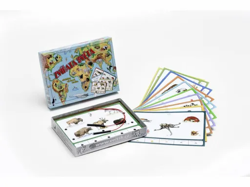 Zvířata světa - společenská hra na baterie v krabici