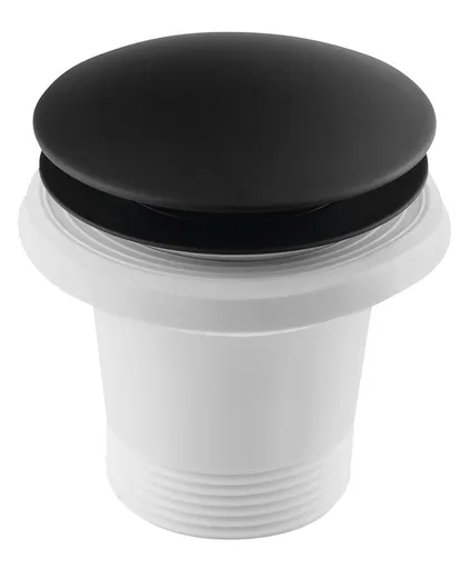 Polysan Vanová výpust 6/4", Click Clack, pro vany bez přepadu, černá mat 71704B