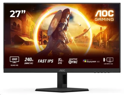 AOC MT 27" Q27G4ZR - 2560x1440, Fast IPS, 240Hz (OC 260Hz), 2xHDMI, 1xDP, Repro, Pivot