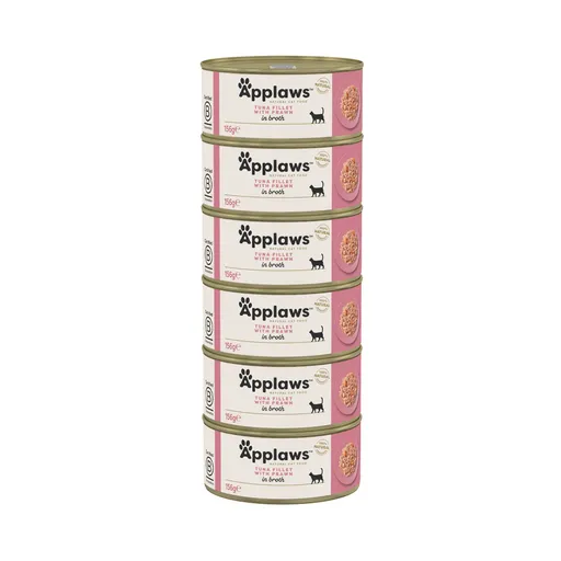 Applaws Cat Tuňák s krevetami konzerva 6x156 g