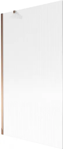 MEXEN/S Next vanová zástěna FIX 100 x 150, proužky, růžové zlato 895-100-000-00-09-60