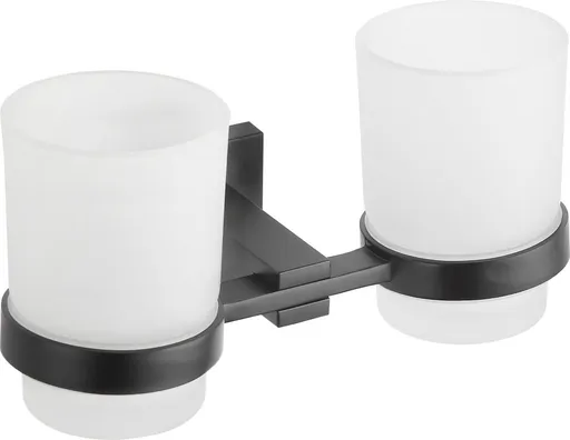 MEXEN Vane dvojitý držák skleničky černá 7020952-70