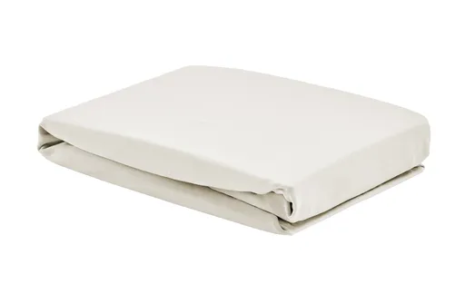 Christian Fischbacher Bavlněné prostěradlo DREAMCATCHER Fresh Milk 90 x 200 cm