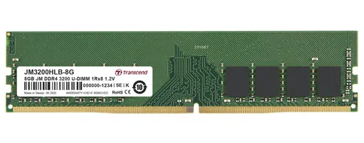 Transcend paměť 8GB DDR4 3200 U-DIMM (JetRam) 1Rx8 CL22