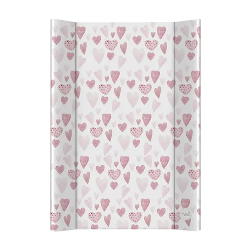 CEBA BABY Podložka přebalovací 2-hranná s pevnou deskou (50x70) Ultra Light Lots of Love