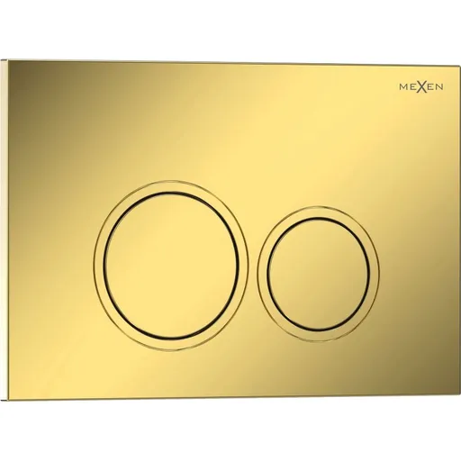 MEXEN Tex 01 splachovací tlačítko, zlatá szampański lesklá 6101-08