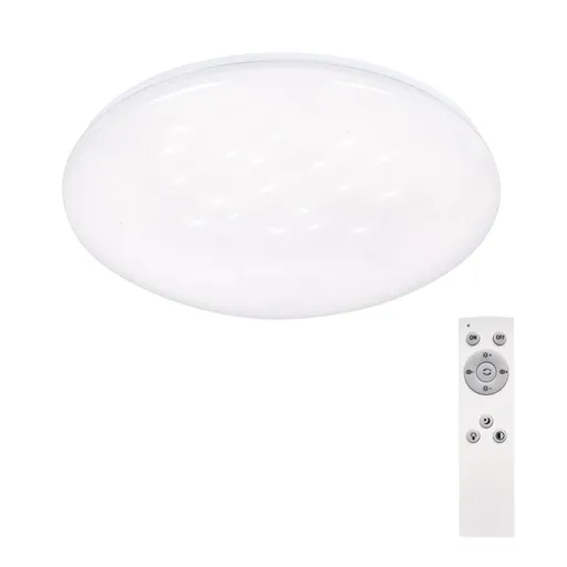 Solight LED stropní světlo Star, kulaté, 24W, 2400lm, dálkové ovládání, 37cm WO763