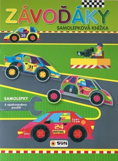 Závoďáky samolepková knížka k opakovanému použití