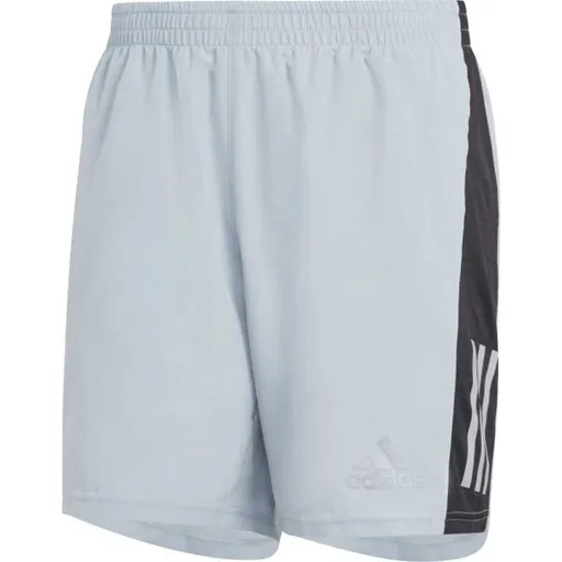 adidas OWN THE RUN SHORTS Pánské běžecké kraťasy, světle modrá, velikost XL 7"