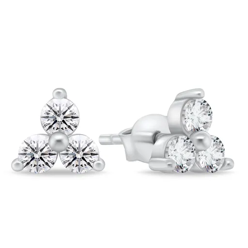 Brilio Silver Minimalistické stříbrné náušnice EA867W