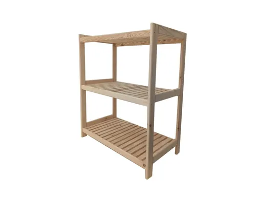 Krušnohorský nábytek Dřevěný regál 3P8043 80 x 93 x 43 cm borovice