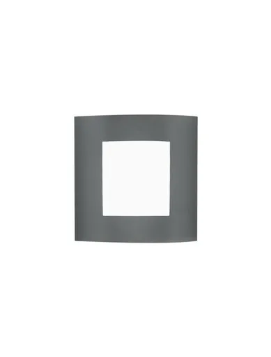 NOVA LUCE venkovní nástěnné svítidlo ZENITH tmavě šedý hliník bílý akrylový difuzor E27 1x12W 220-240V bez žárovky IP44 713514