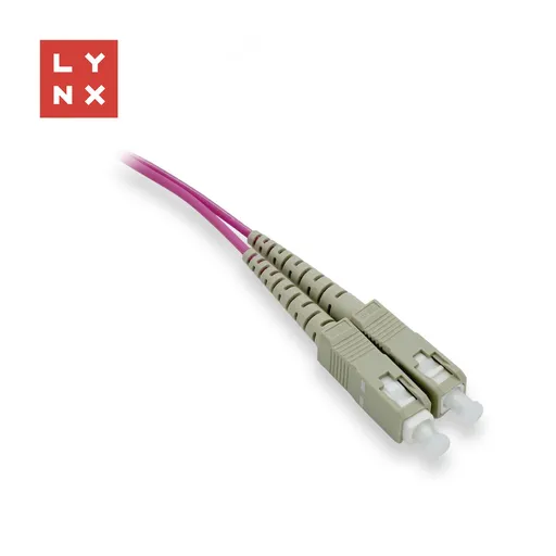 LYNX duplexní patch kabel MM, OM4, SC/SC, 50/125µm, 5m