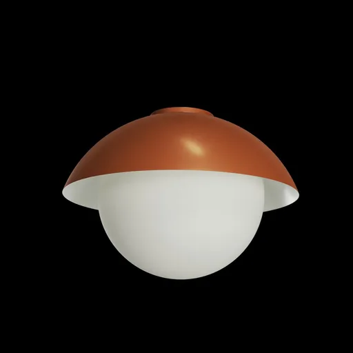 OSMONT LUK60022 LUKIDA 3 stropní/nástěnné skleněné svítidlo terakota / bílá IP65 3000 K 27W LED