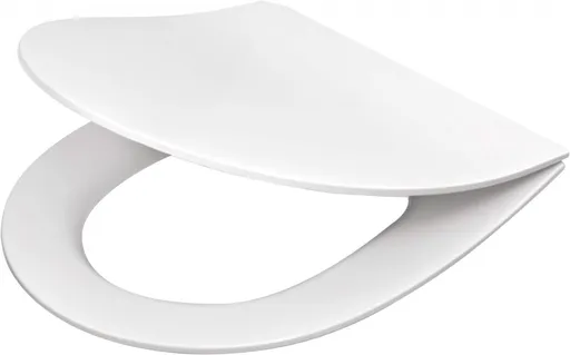 DEANTE Peonia bílá Záchodové sedátko, tenké, s měkkým zavíráním CDE_6SOZ