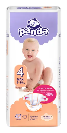 Panda Maxi vel. 4 8-18 kg dětské pleny 42 ks