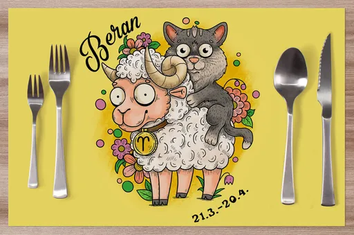 Prostírání Kočičí znamení – beran