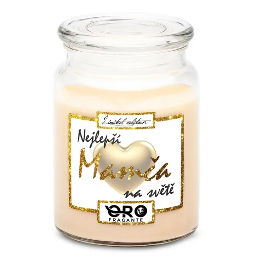 Svíčka Nejlepší mamča (Vůně svíčky: Vanilka)