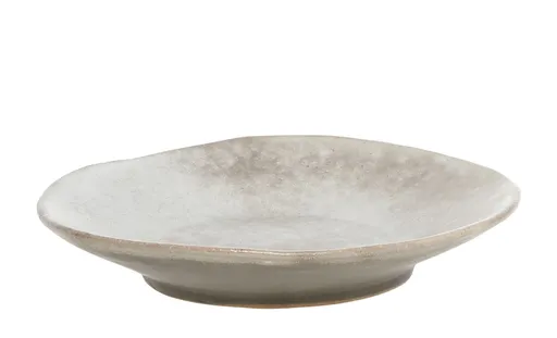 Béžovo-šedý rustikální dezertní talíř Valence Dusty Stone - Ø 19*4cm  Chic Antique