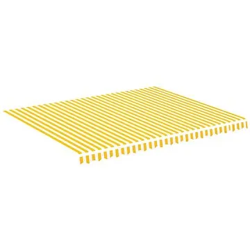 SHUMEE Plachta na markýzu, žluto-bílá 6 x 3,5 m 311944 (Shumee_311944)