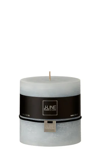 Modrá nevonná svíčka válec  XL  Blue - Ø 10*10 cm/80h J-Line by Jolipa