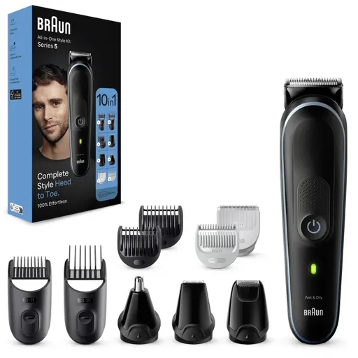 Braun All-In-One Series 5 MGK5445 sada pro péči o vlasy, vousy a tělo 10 v 1 1 ks