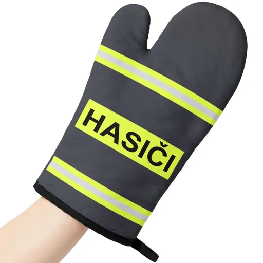 Kuchyňská chňapka Hasiči – pruhy