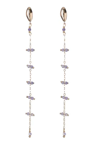 Alisia Dlouhé pozlacené náušnice s perletí AL4799.01.061