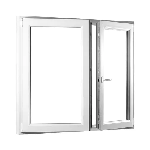 Dvoukřídlé plastové okno se štulpem REHAU Smartline+ - SKLADOVÁ-OKNA.cz - 1250 x 1300